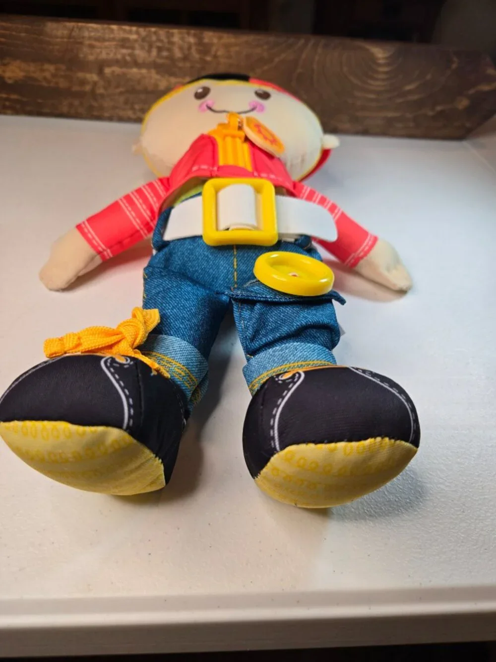 Playskool Dressy Kids Doll Blonde Hair Learning Teaching Activity Plush Doll